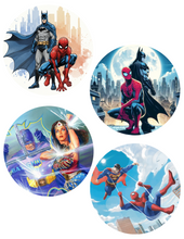 Load image into Gallery viewer, Superhero and Pop Culture Coasters (Sold as a Set of 4)