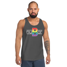 Load image into Gallery viewer, nuBar Rainbow Pride Logo Tank Top - White on Dark