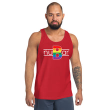 Load image into Gallery viewer, nuBar Rainbow Pride Logo Tank Top - White on Dark