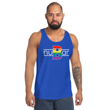 Load image into Gallery viewer, nuBar Rainbow Pride Logo Tank Top - White on Dark