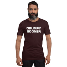 Load image into Gallery viewer, Grumpy Boomer Short Sleeve T-Shirt - White on Dark