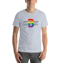 Load image into Gallery viewer, nuBar Rainbow Logo Short-Sleeve Unisex T-Shirt - Black on Light
