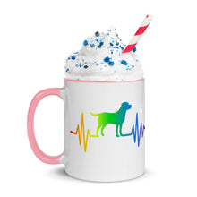 Load image into Gallery viewer, Rainbow Labrador Heartbeat Mug