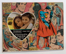 Load image into Gallery viewer, Superhero Collage Heart Frame - 6 1/2" x 8 1/2"
