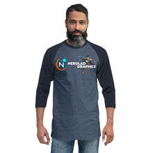 Load image into Gallery viewer, Nebulad Graphics 3/4 Sleeve Baseball Shirt

