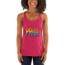 Load image into Gallery viewer, Women's Racerback Tetrus Pride Tank
