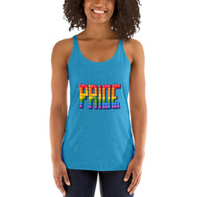 Load image into Gallery viewer, Women's Racerback Tetrus Pride Tank
