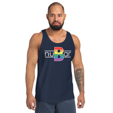 Load image into Gallery viewer, nuBar Rainbow Pride Logo Tank Top - White on Dark
