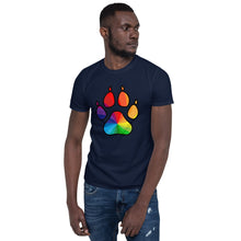Load image into Gallery viewer, Rainbow Bear Paw Short-Sleeve T-Shirt
