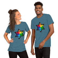 Load image into Gallery viewer, Rainbow of David Short Sleeve T-Shirt
