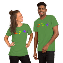 Load image into Gallery viewer, Equals is Greater Short Sleeve Unisex T-Shirt
