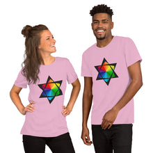 Load image into Gallery viewer, Rainbow of David Short Sleeve T-Shirt
