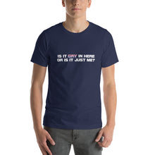 Load image into Gallery viewer, Gay in Here Short Sleeve T-Shirt - White on Dark
