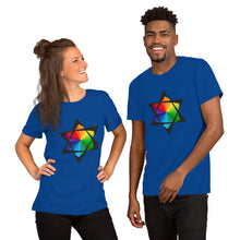 Load image into Gallery viewer, Rainbow of David Short Sleeve T-Shirt

