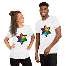 Load image into Gallery viewer, Rainbow of David Short Sleeve T-Shirt
