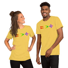 Load image into Gallery viewer, Equals is Greater Short Sleeve Unisex T-Shirt
