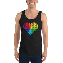 Load image into Gallery viewer, Love is Love is Love Unisex Tank Top
