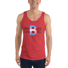 Load image into Gallery viewer, nuBar Trans Pride Logo Unisex Tank Top - Black on Light
