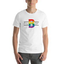 Load image into Gallery viewer, nuBar Rainbow Logo Short-Sleeve Unisex T-Shirt - Black on Light

