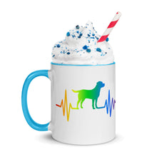 Load image into Gallery viewer, Rainbow Labrador Heartbeat Mug
