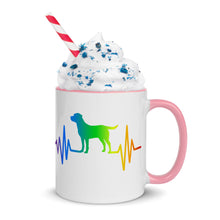 Load image into Gallery viewer, Rainbow Labrador Heartbeat Mug
