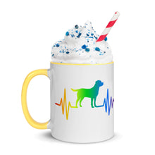Load image into Gallery viewer, Rainbow Labrador Heartbeat Mug

